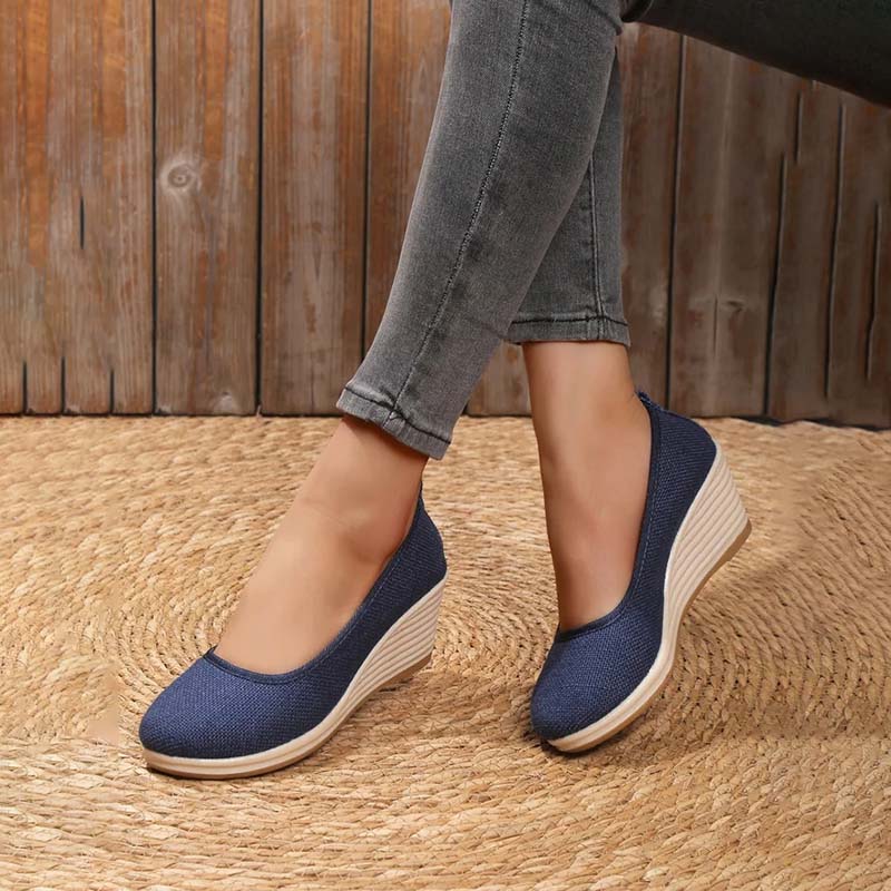 Norvielle Damen Keilschuhe Lässig