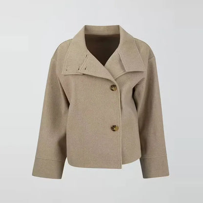 Damen Mantel Doppelreihig Klassischer Stil