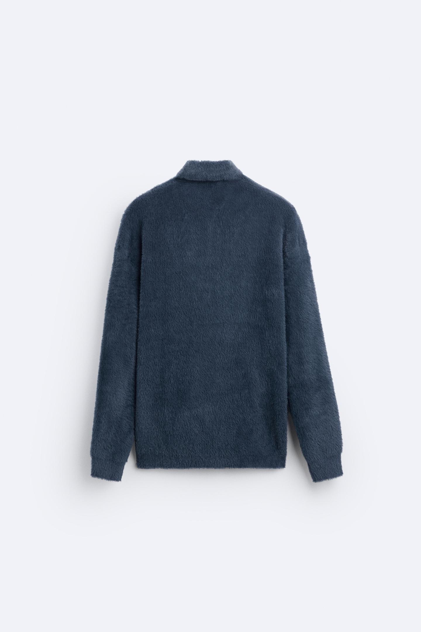 Weiches Fleece Polo-Shirt Warm Beige