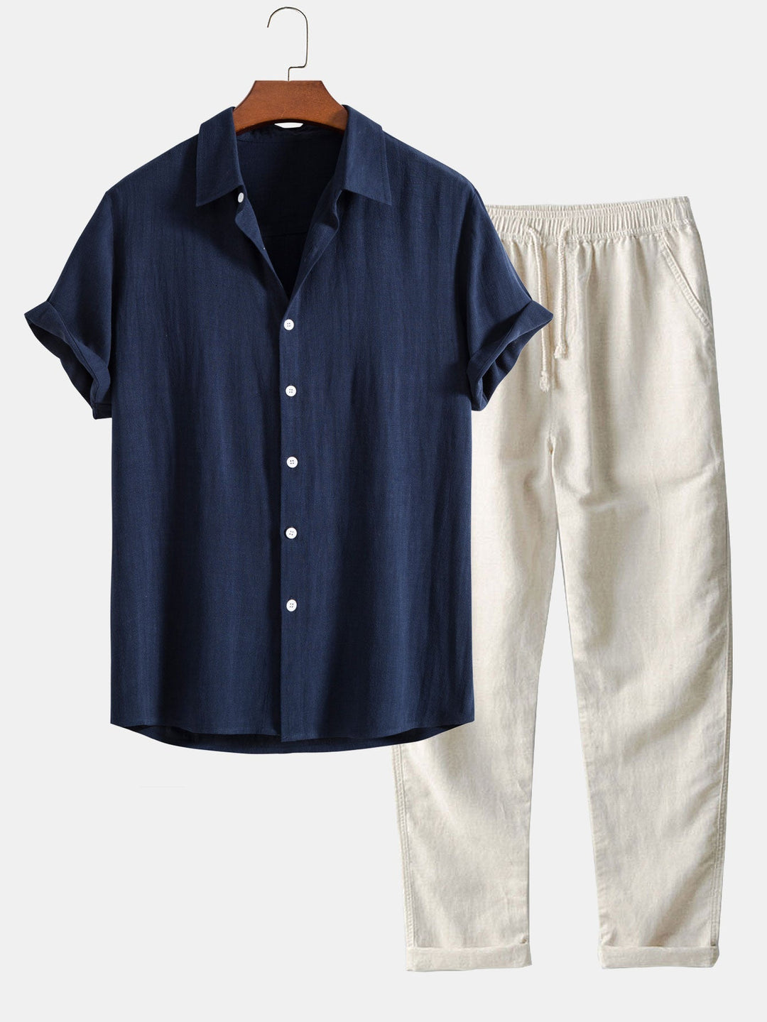 Herren Sommer-Set Kurzarmhemd Hose - Norvielle