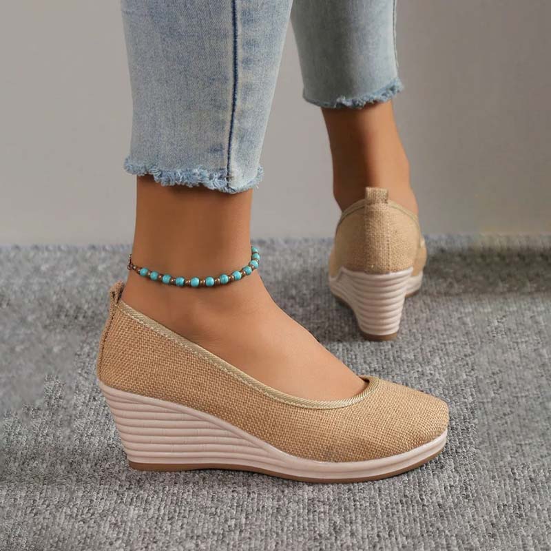 Norvielle Damen Keilschuhe Lässig