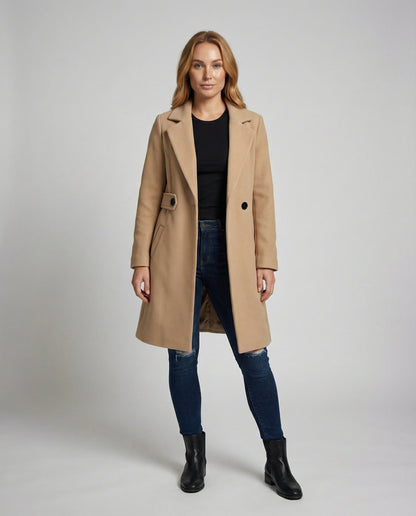 Damen Wollmantel Slim Fit Winter Norvielle - Norvielle