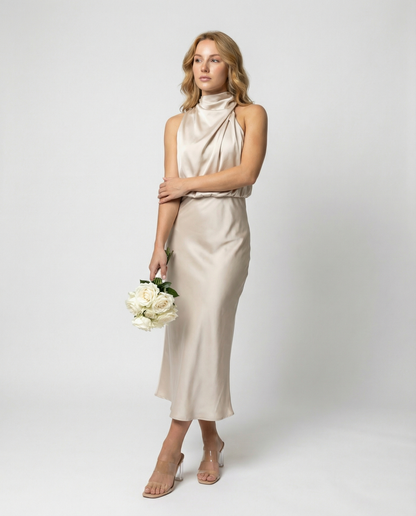 Elegantes Langabendkleid Glänzend Damen Abendkleid