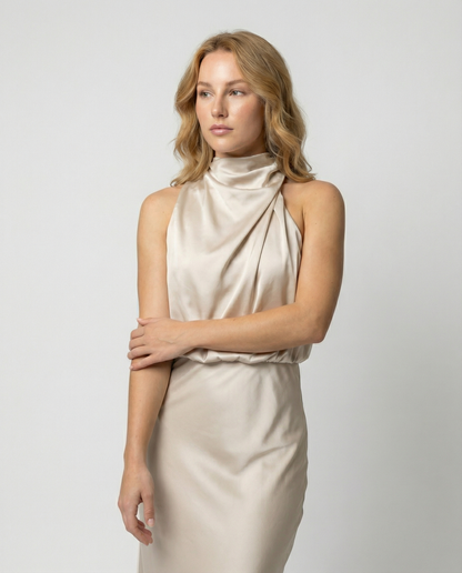 Elegantes Langabendkleid Glänzend Damen Abendkleid - Norvielle