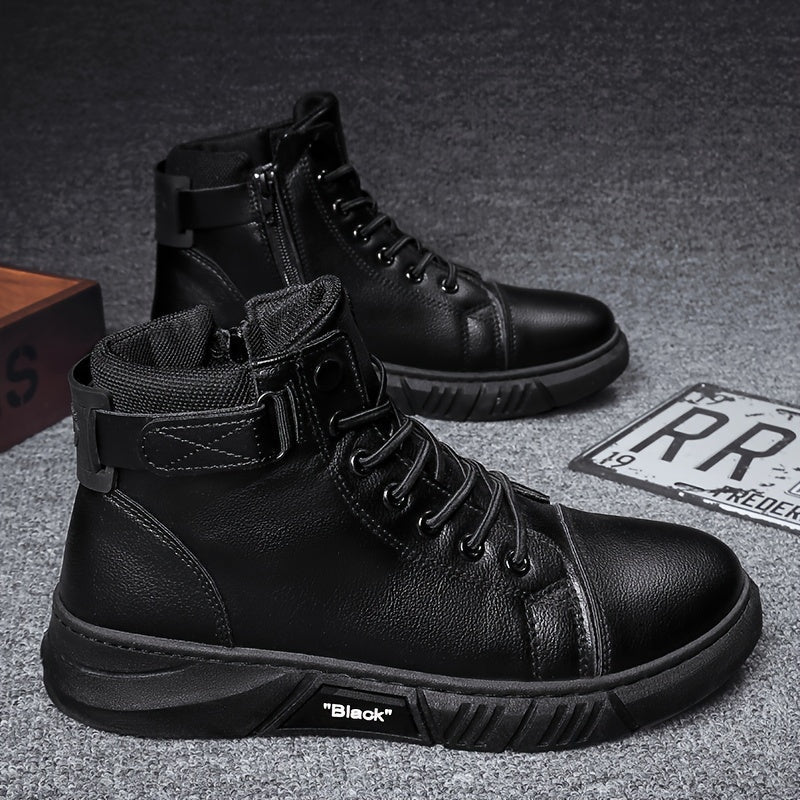 Herren Winterstiefel Hohes Schaft Schnürung