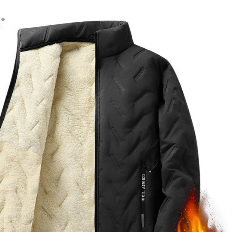 Herren Winterjacke Fleece Reißverschluss Oliviero - Norvielle