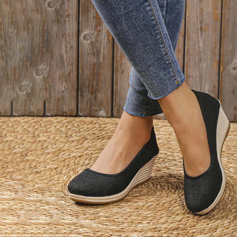 Norvielle Damen Keilschuhe Lässig