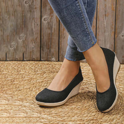 Norvielle Damen Keilschuhe Lässig