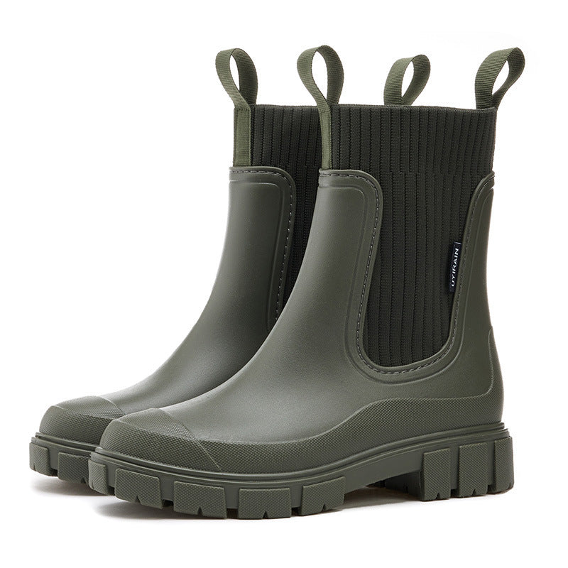 Damen Regenstiefel Wasserdicht Gummistiefel