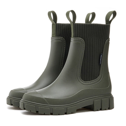 Damen Regenstiefel Wasserdicht Gummistiefel