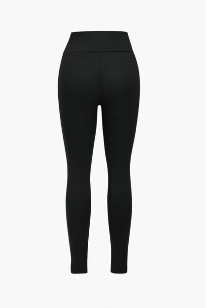 Damen Sportliches Zweiteiler-Set Cropped-Jacke Leggings