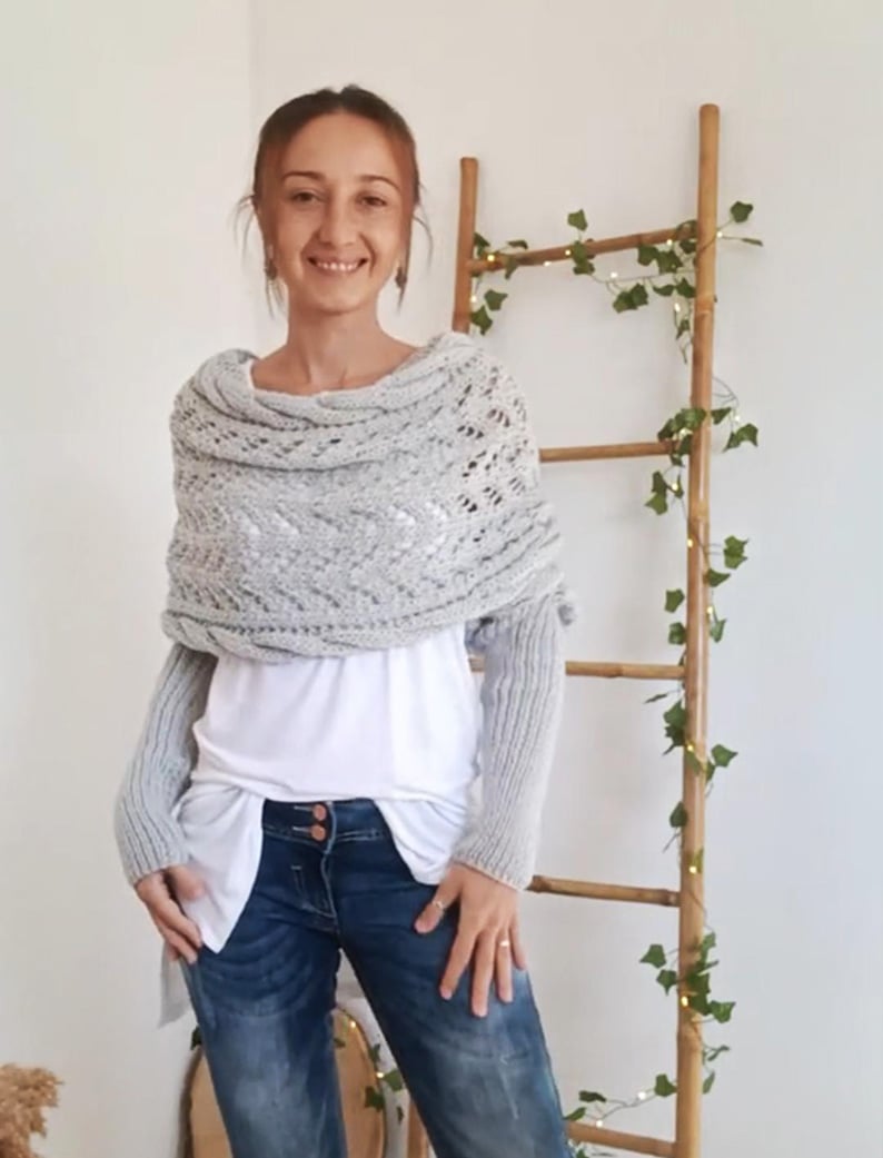 Norvielle Damen Strickschal Bequem