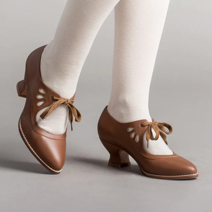 Damen Schnürpumps mit Absatz