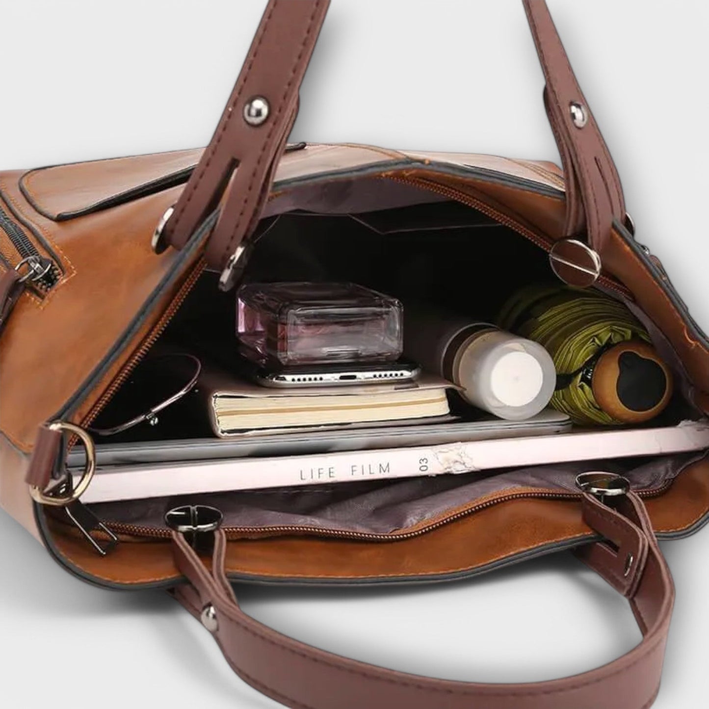 Damen-Handtasche aus Leder für Alltag