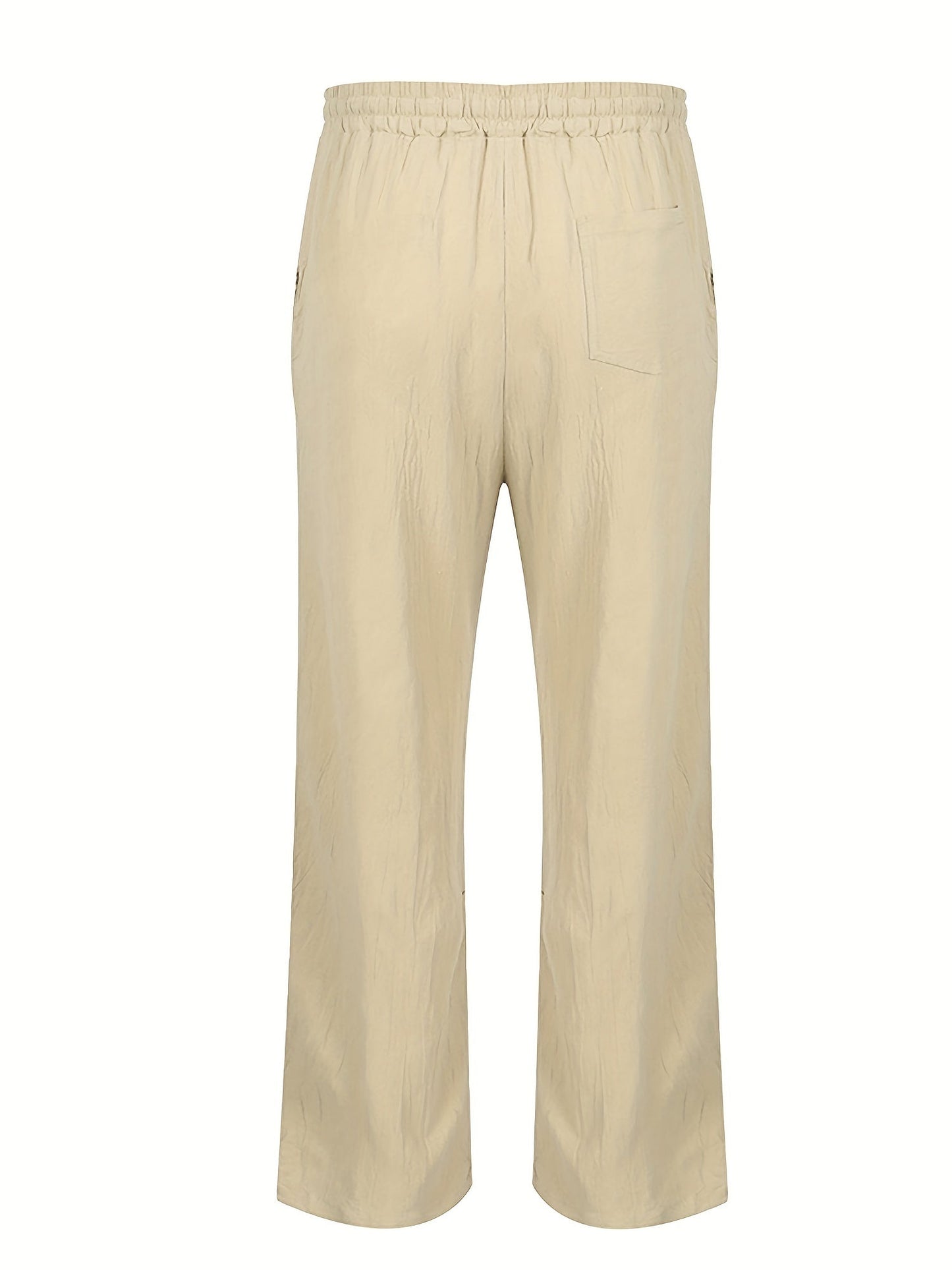 Herren Leinenhose Lang Komfortabel