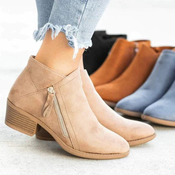 Norvielle Damen Wildleder Stiefeletten