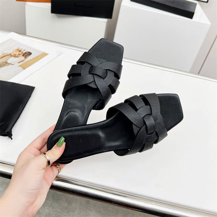 Damen Mittelhoch Schuhe Einfaches Kreuzdesign