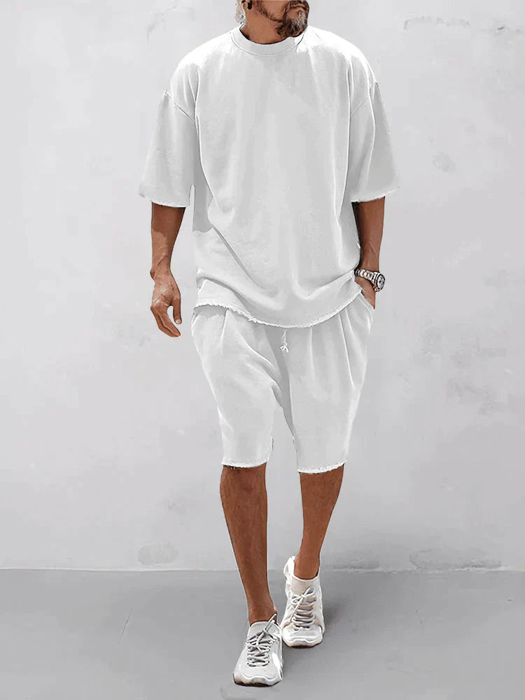 Herren Oversized T-Shirt und Shorts Set