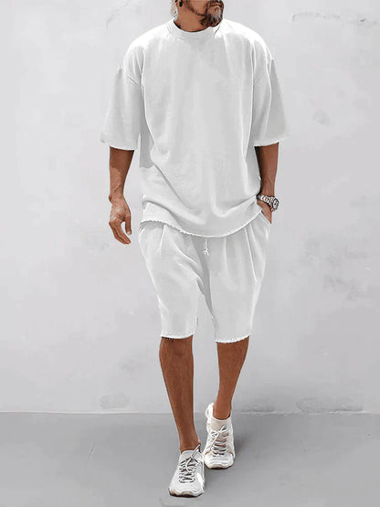 Herren Oversized T-Shirt und Shorts Set