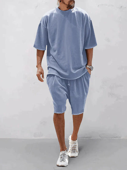 Herren Oversized T-Shirt und Shorts Set