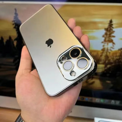 Galvanisiertes Glas iPhone Schutzhülle Hartes Gehärtetes Glas