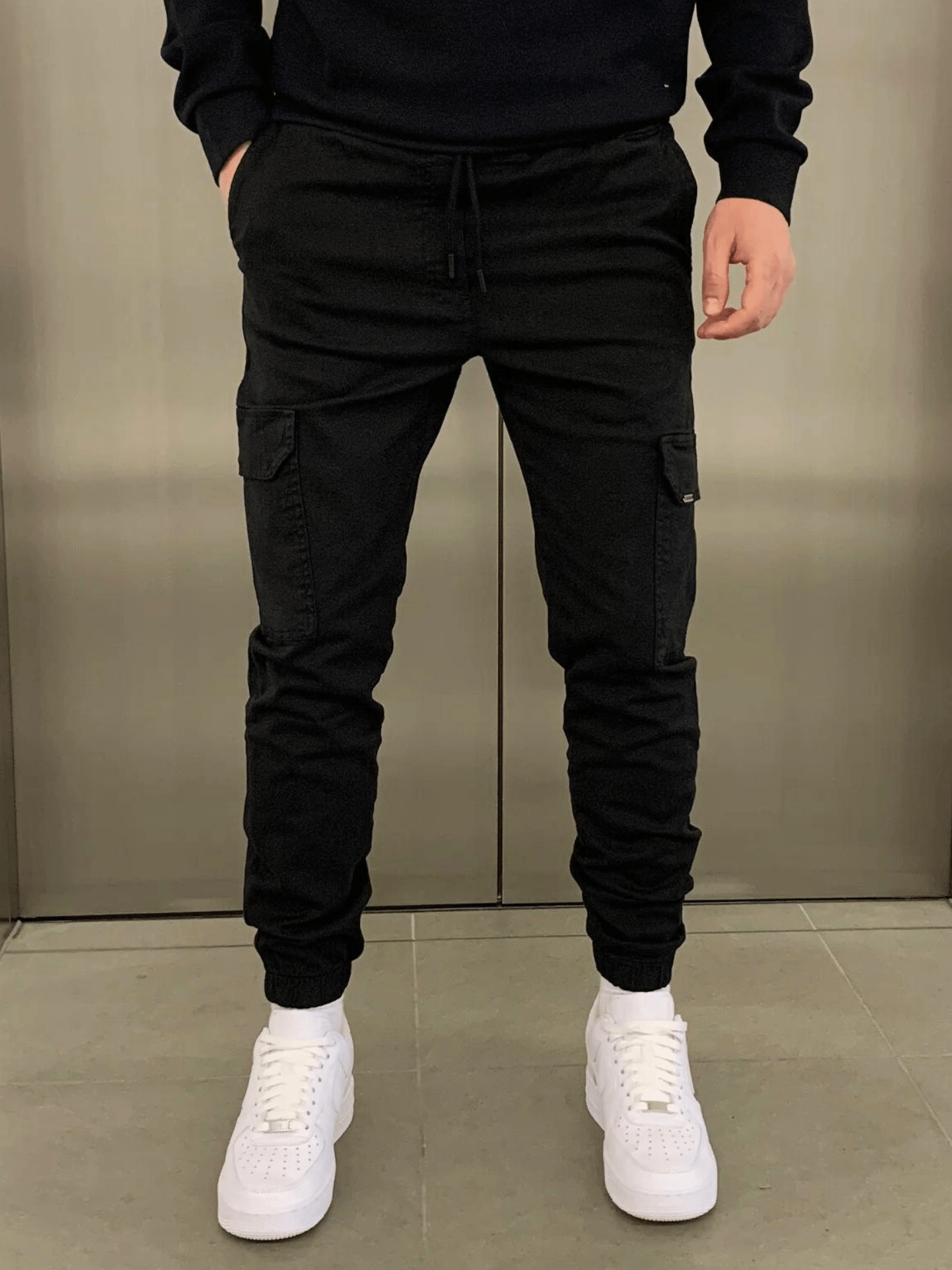 Herren Cargohose Jogger Stil Mit Bündchen - Norvielle