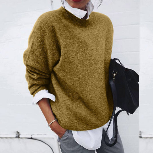 Damen Strickpullover Lässig Beige - Norvielle