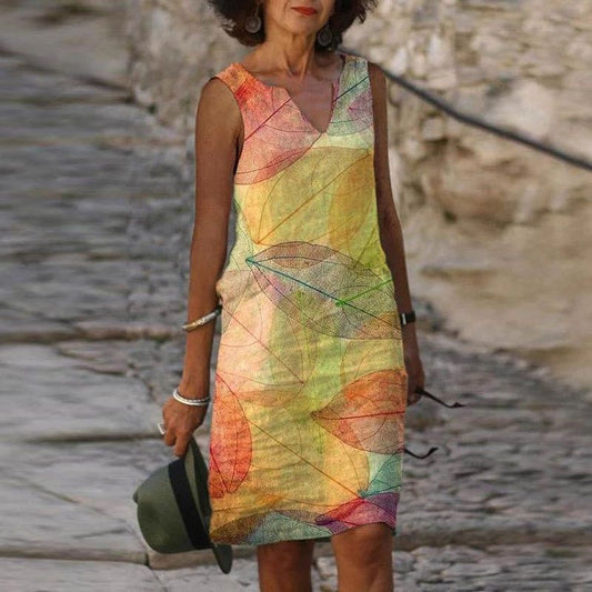 Roxy Damenkleid Leuchtende Farben Elegantes Design - Norvielle