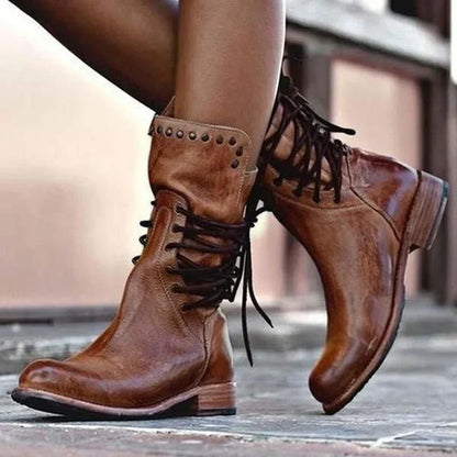 Damen Winterstiefel Reißverschluss Klassische Stiefeletten