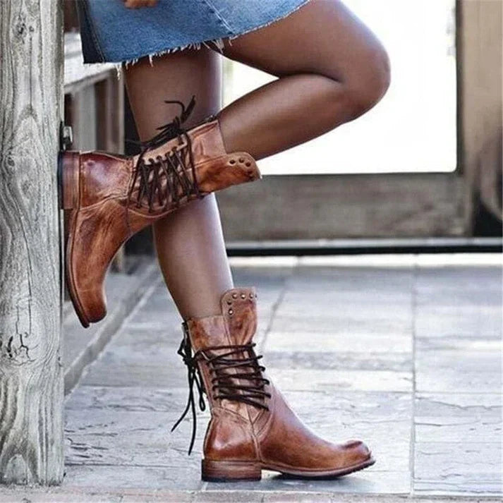 Damen Winterstiefel Reißverschluss Klassische Stiefeletten