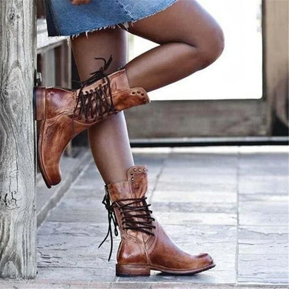 Damen Winterstiefel Reißverschluss Klassische Stiefeletten