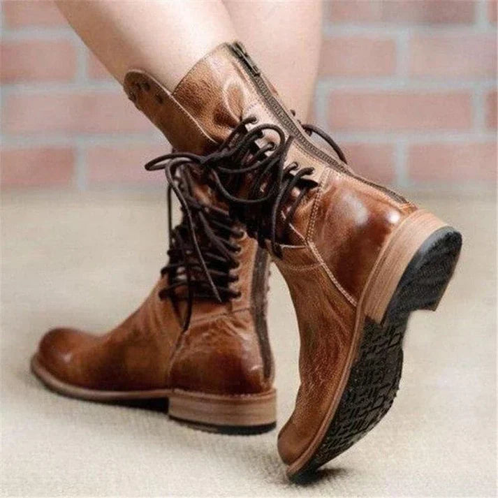 Damen Winterstiefel Reißverschluss Klassische Stiefeletten