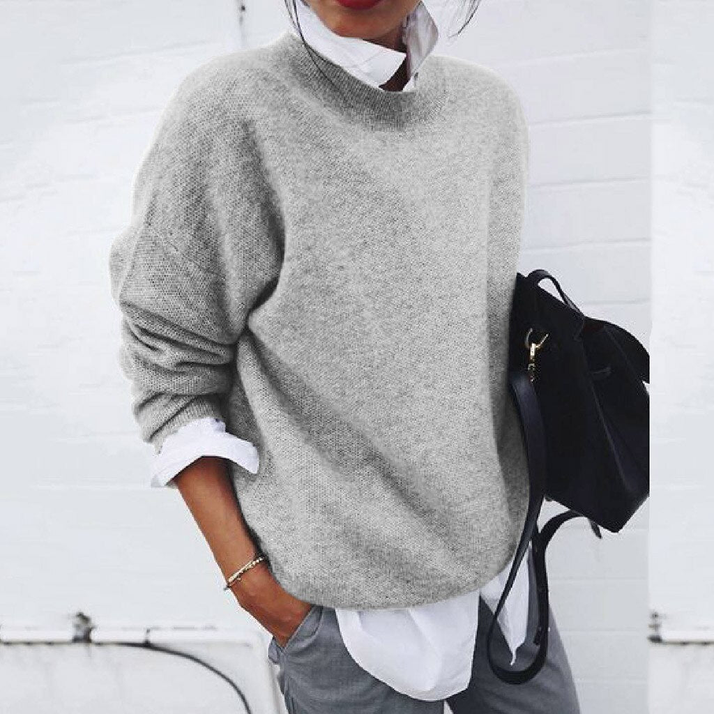 Franka Damen Pullover Bequem