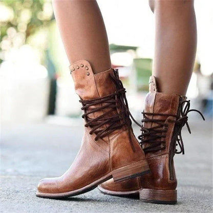 Damen Winterstiefel Reißverschluss Klassische Stiefeletten
