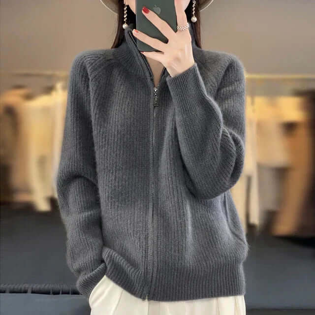 Damen Klassische Strickjacke Langarm
