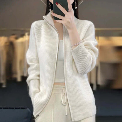 Damen Klassische Strickjacke Langarm