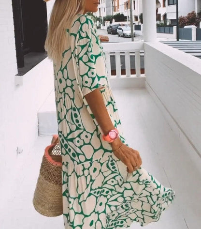 Norvielle Damen Maxikleid Sommerdesign - Norvielle