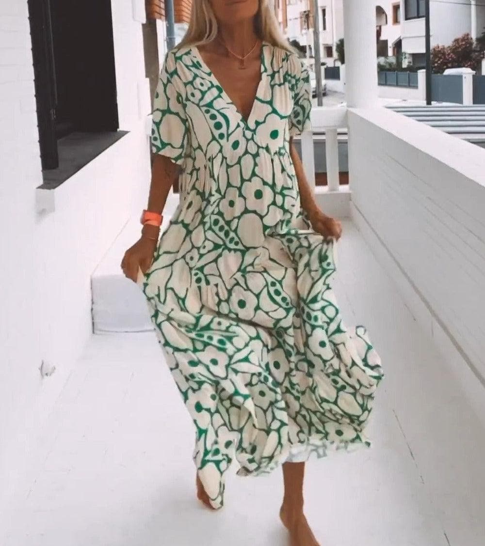 Norvielle Damen Maxikleid Sommerdesign