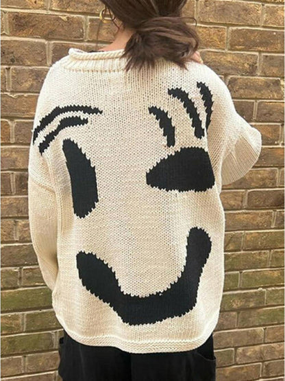 Wohlfühl Strickpullover Damen Kaschmir Beige