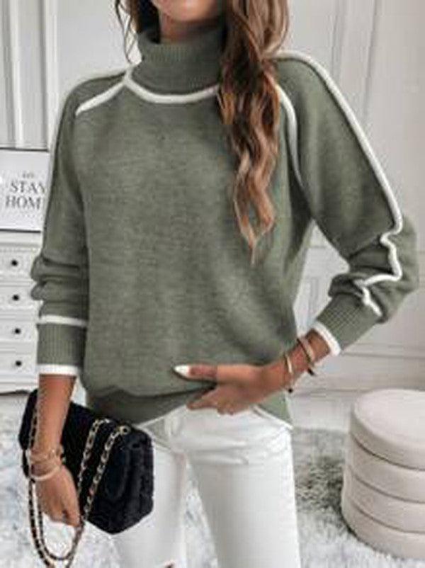 Norvielle Damen Langarm-Pullover Elegantes Design