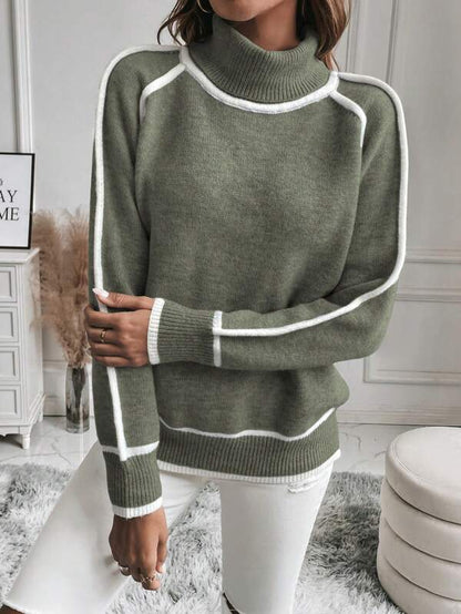 Norvielle Damen Langarm-Pullover Elegantes Design