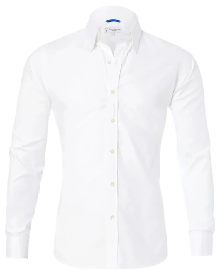 Herren Hemd Langarm Slim Fit Reißverschluss
