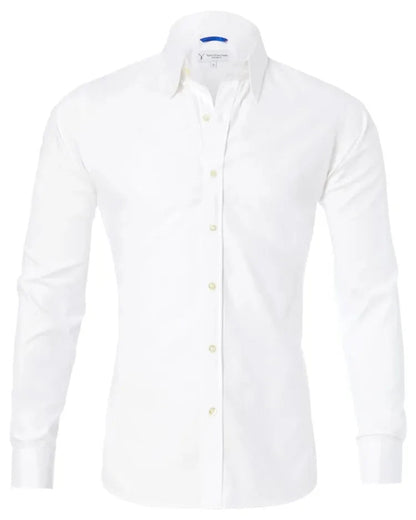 Herren Hemd Langarm Slim Fit Reißverschluss