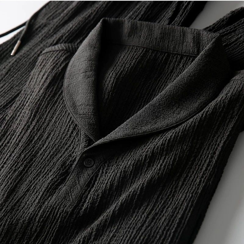 Herren Kurzarm-Hemd und Hose Set