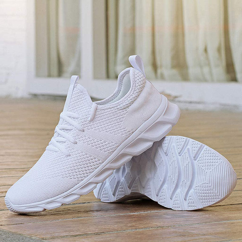 Damen Strick Walking Sneaker Schnürung - Norvielle