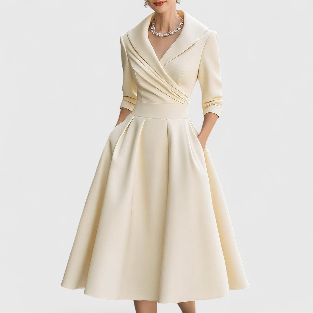 Marley Damen Midi-Kleid Schmeichelnde Silhouette