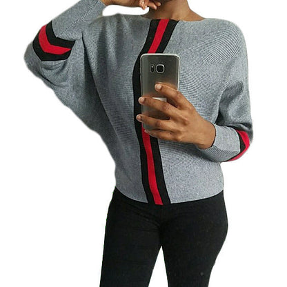 Damen Strickpullover Modern Streifen Weit Norvielle - Norvielle