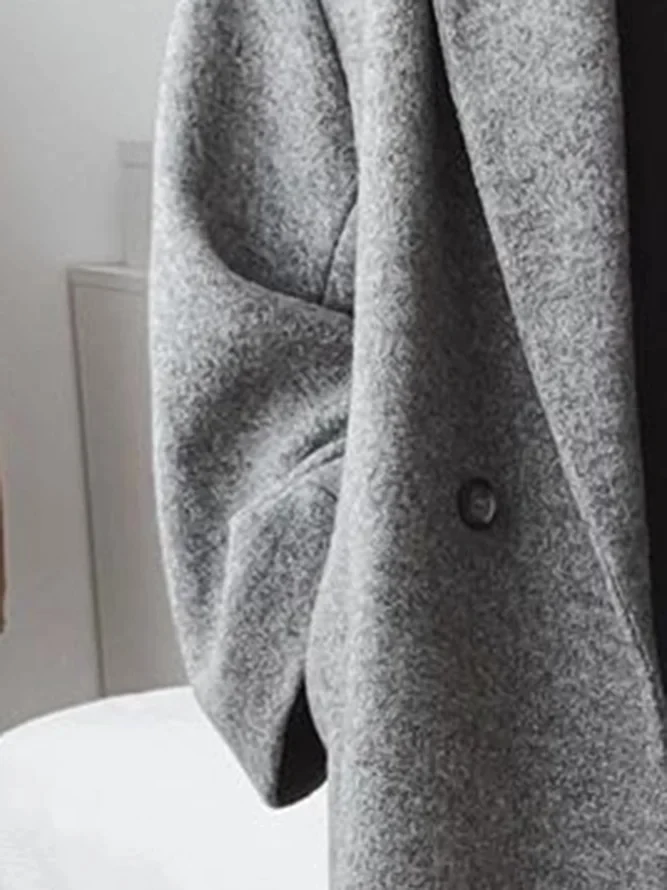 Damen Mantel Trendig Norvielle Schwarz - Norvielle