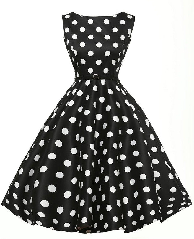 Damen Swingkleid Punktmuster Norvielle