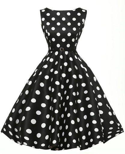 Damen Swingkleid Punktmuster Norvielle